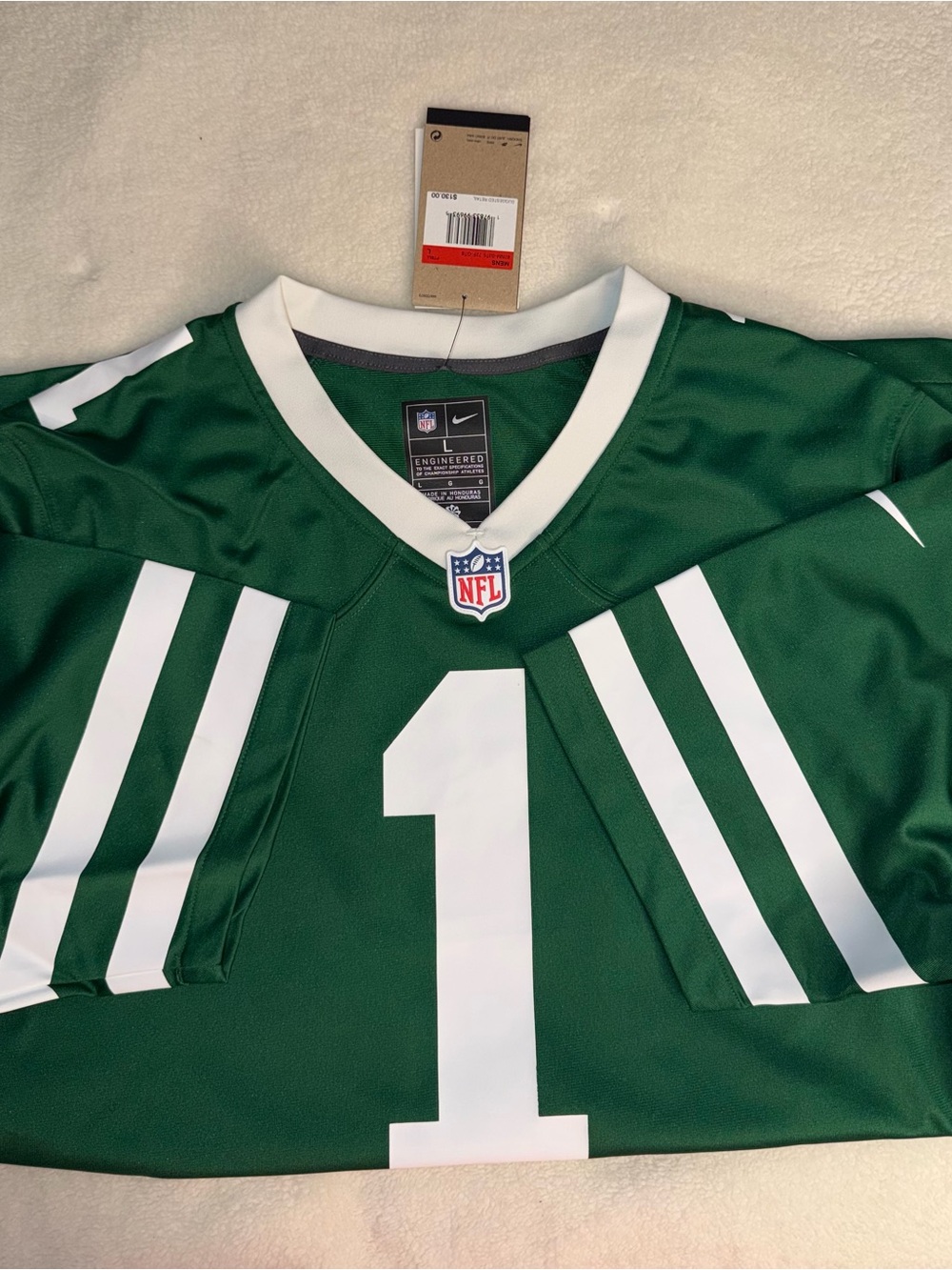 Nike New York Jets Sauce Gardner #1 Jersey — Men’s Large — BRAND NEW